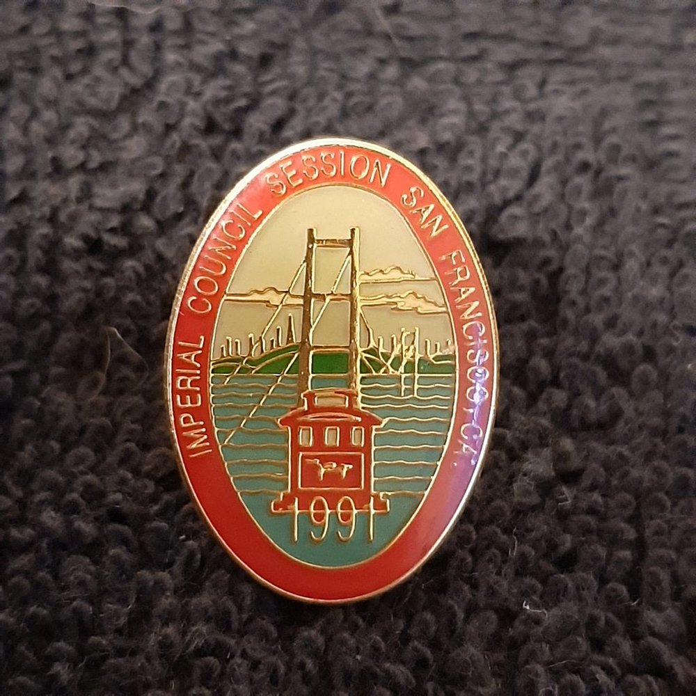 1991 Imperial Council Masonic Shriners Pin